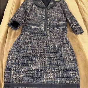 Brooks Brothers lanificio campore fabric Navy Tweed Jacket and shirt set 0P